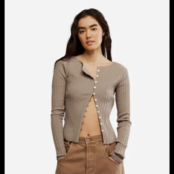 New Free People Tilley Long Sleeve Cardi - Picture 3 of 4